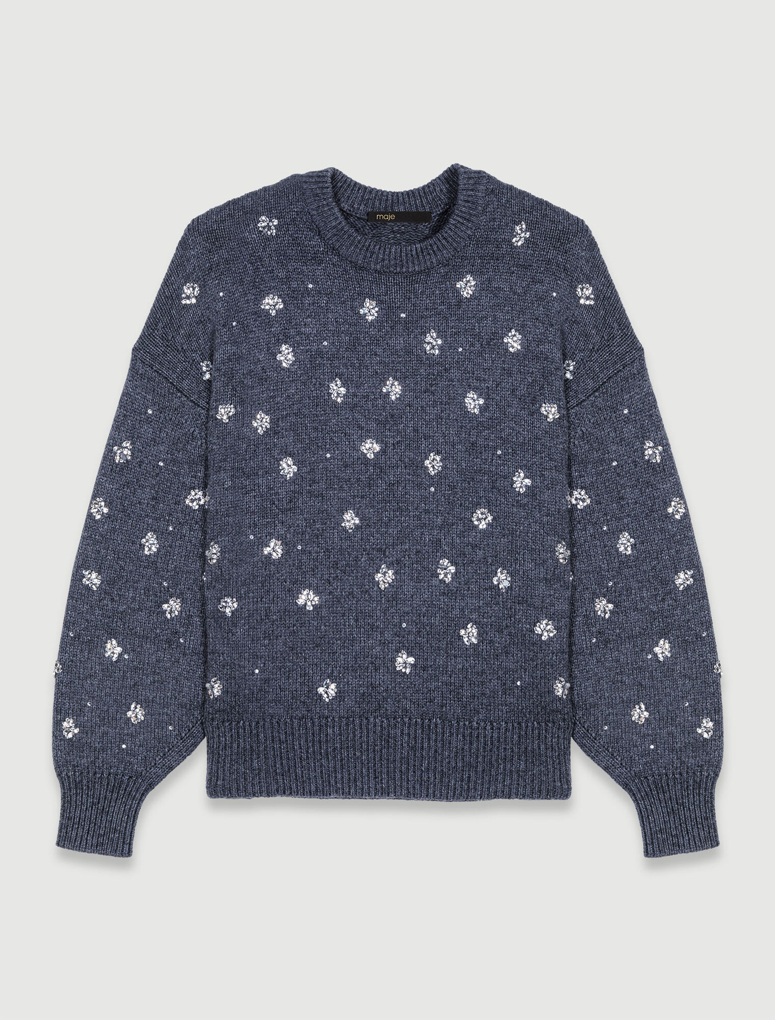 Strickpullover mit Strass