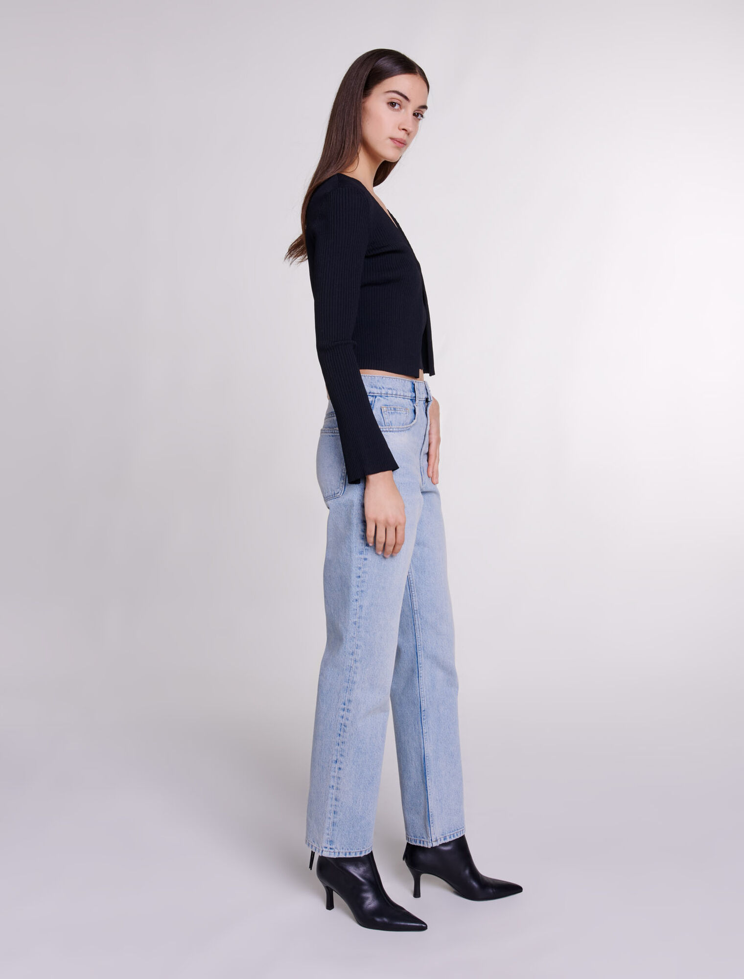 Twinset aus Strick mit Stretch-Anteil