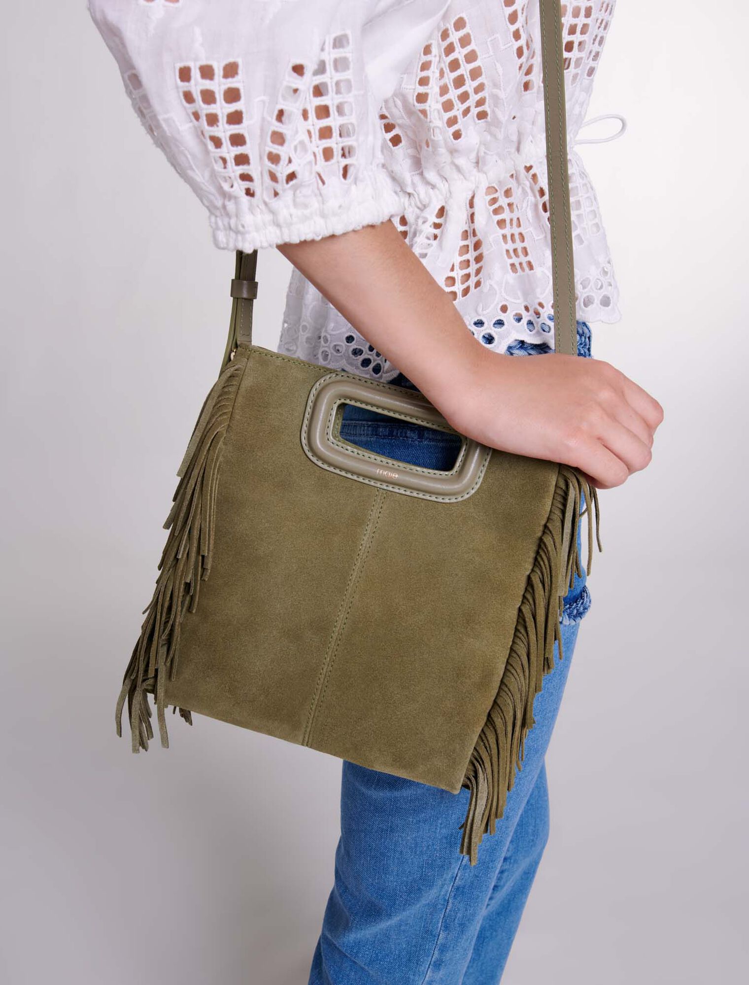 M-Tasche aus Wildleder