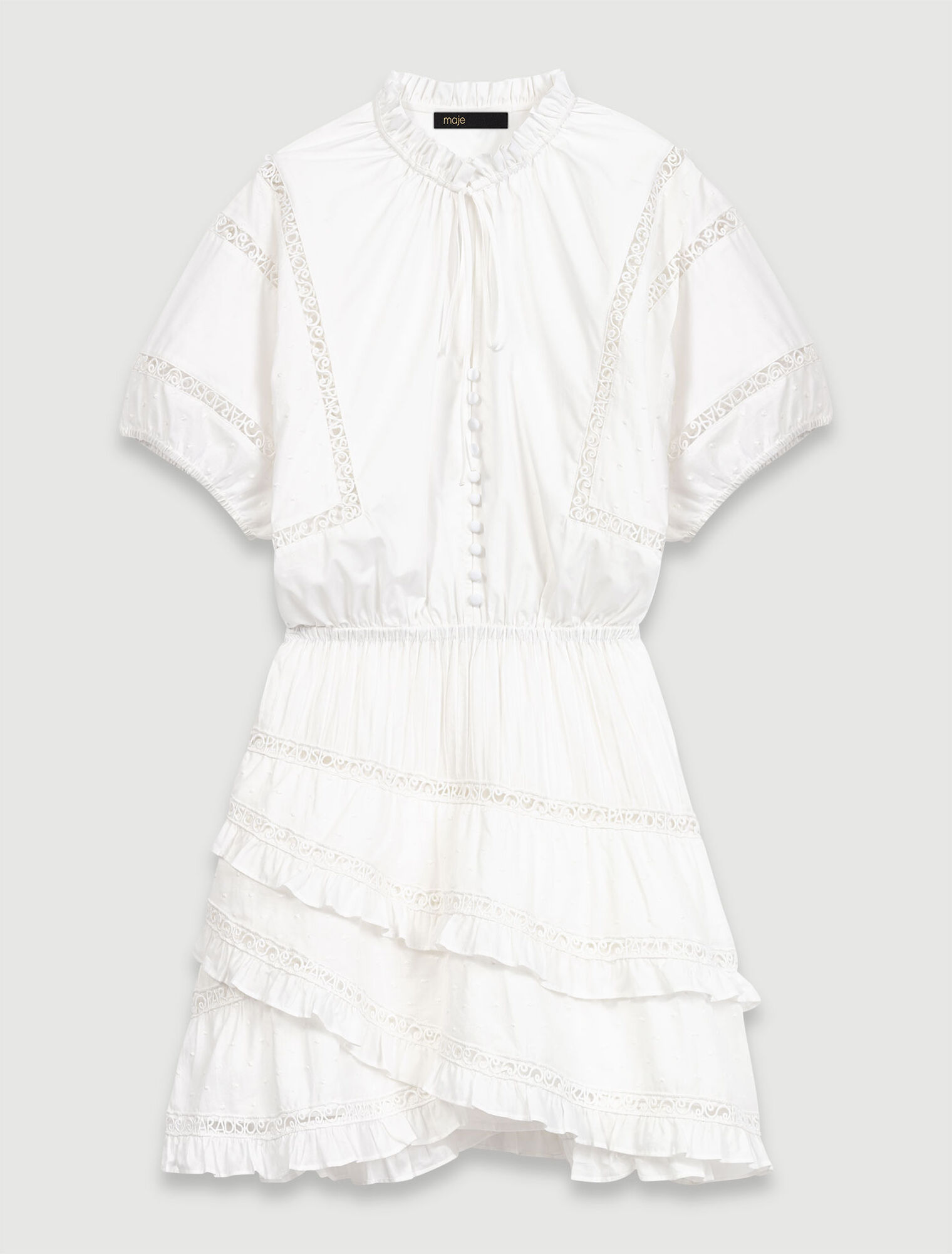 Kurzes besticktes Kleid