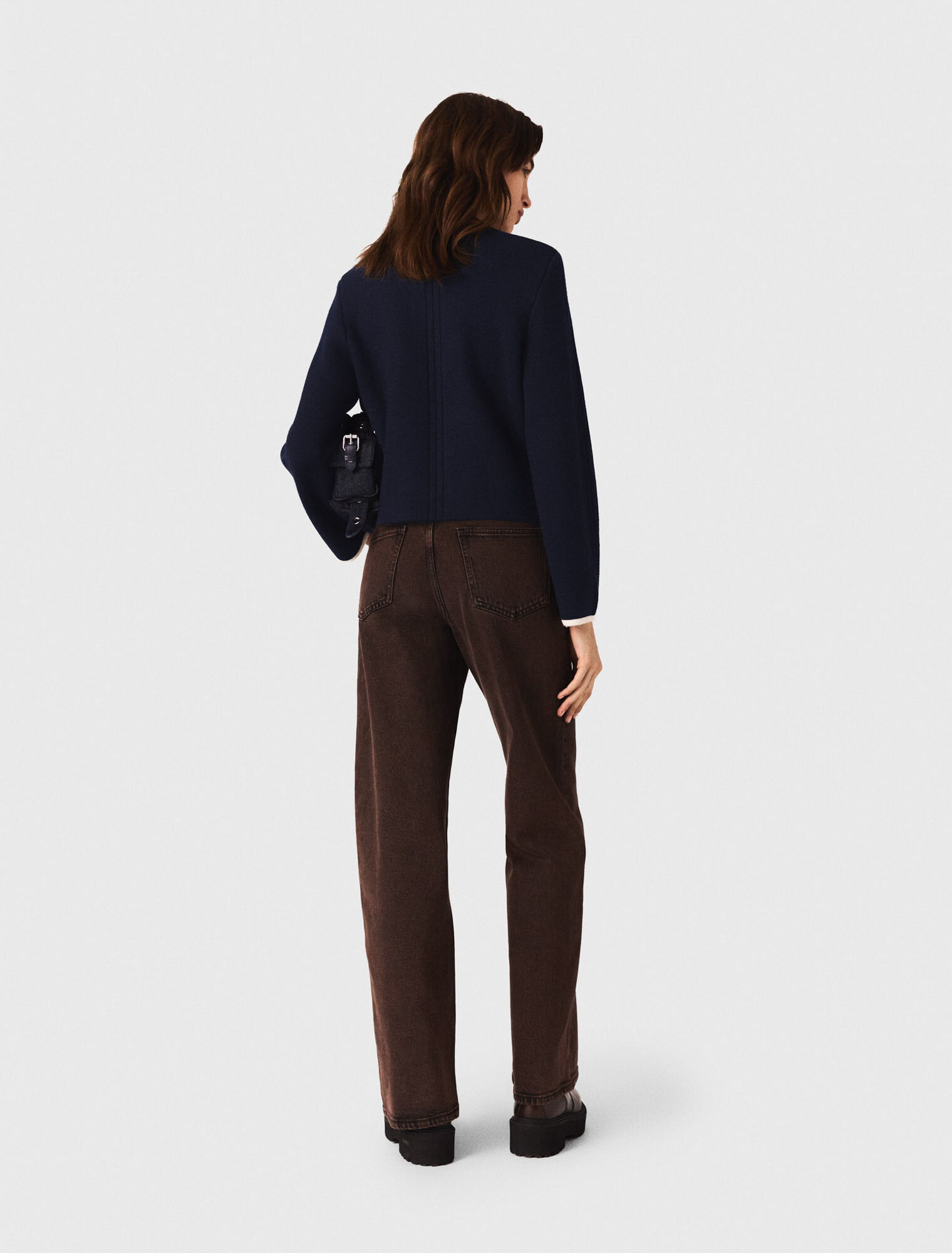 Strukturierte Strickjacke