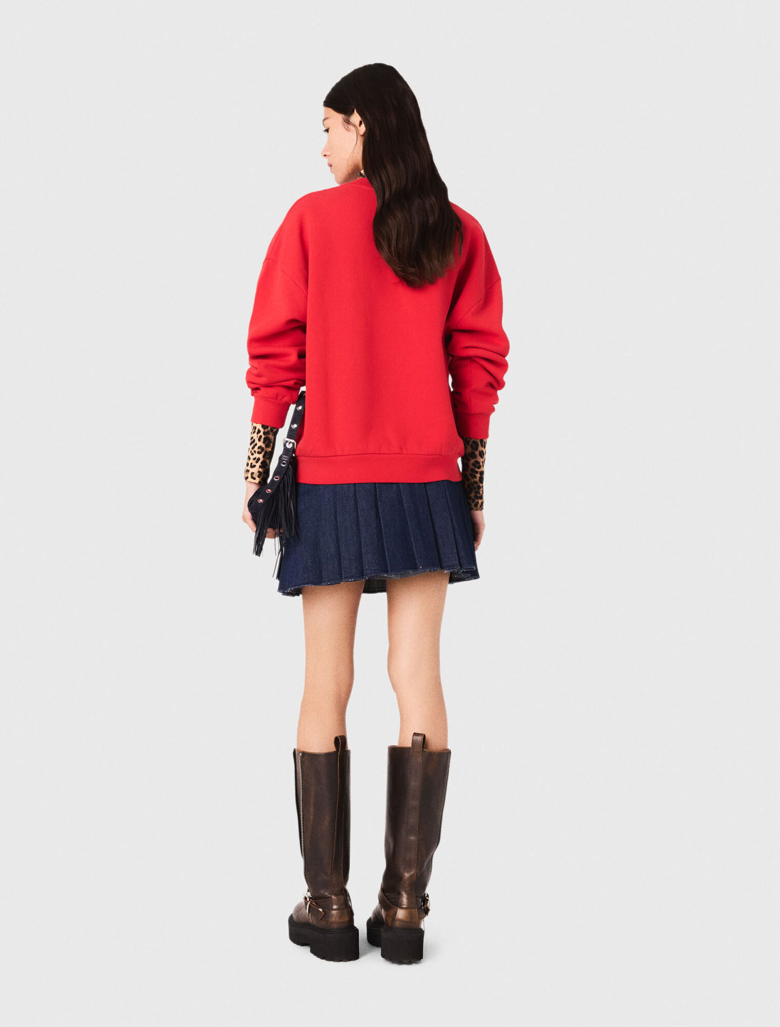 Sweatshirt mit Schriftzug PARIS NY