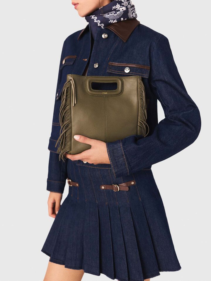 M-Tasche aus Glattleder