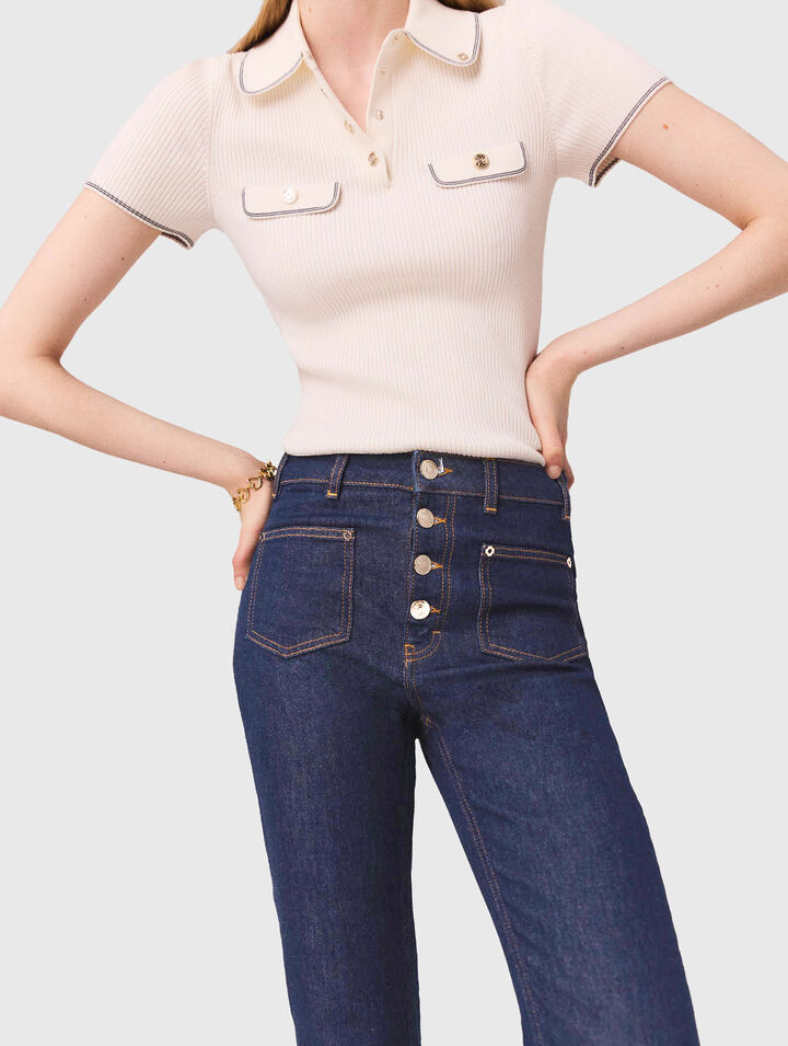 Denim-Jeans mit Taschen
