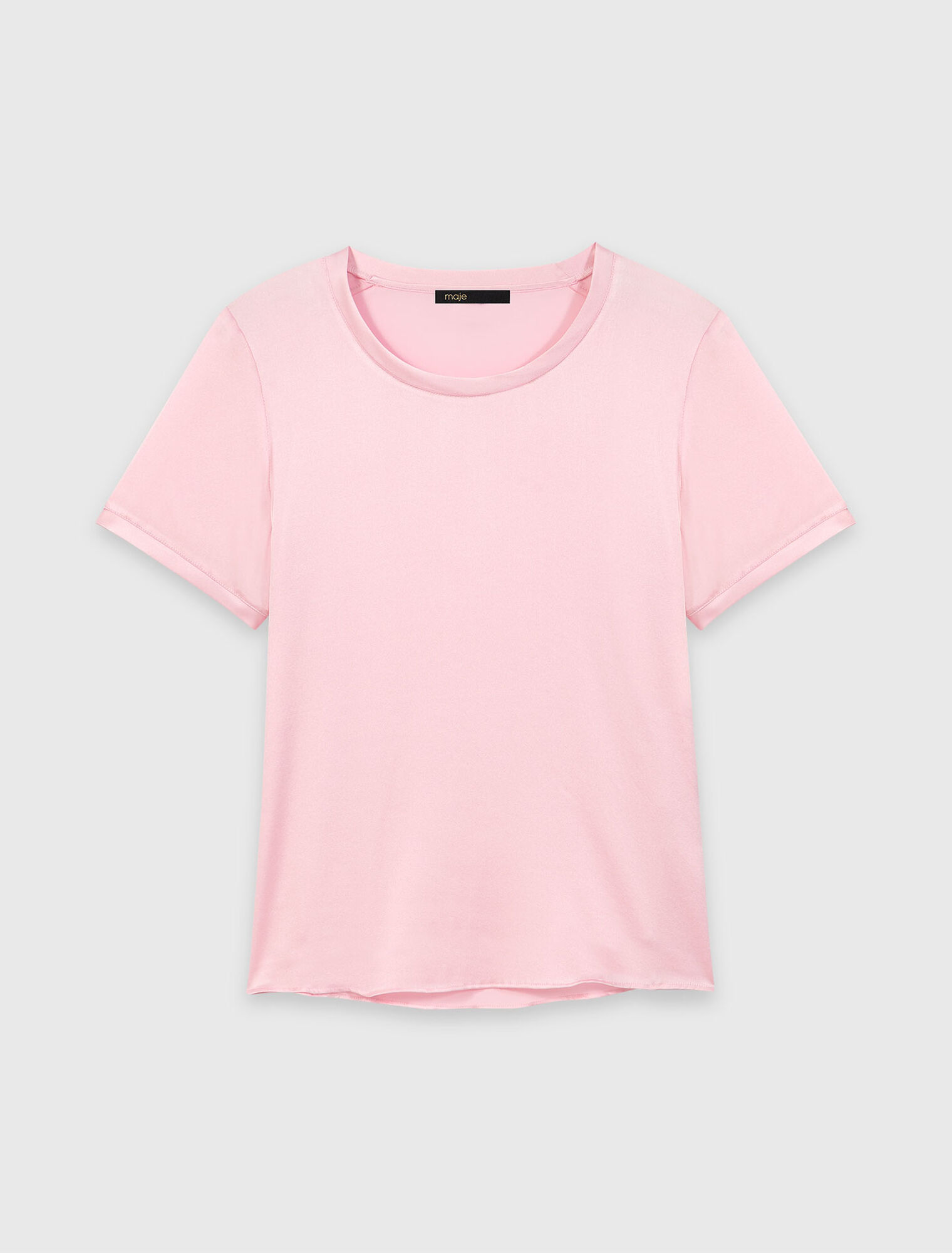 Kurz&auml;rmeliges Top aus Seide