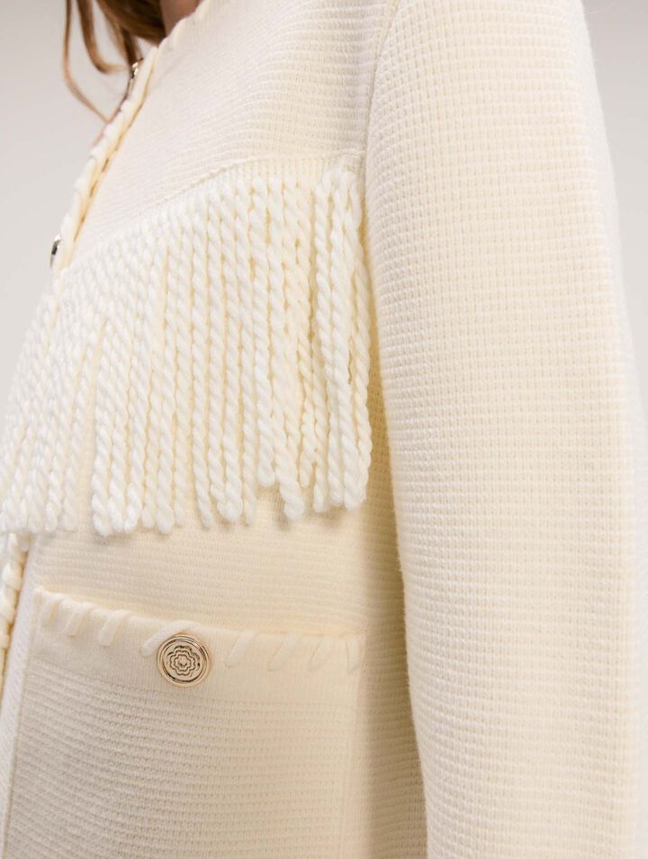 Cardigan mit Fransen