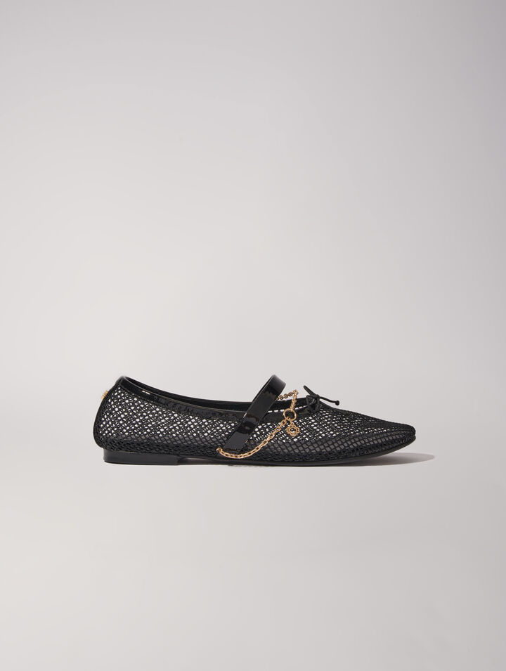 Ballerinas aus Meshgewebe