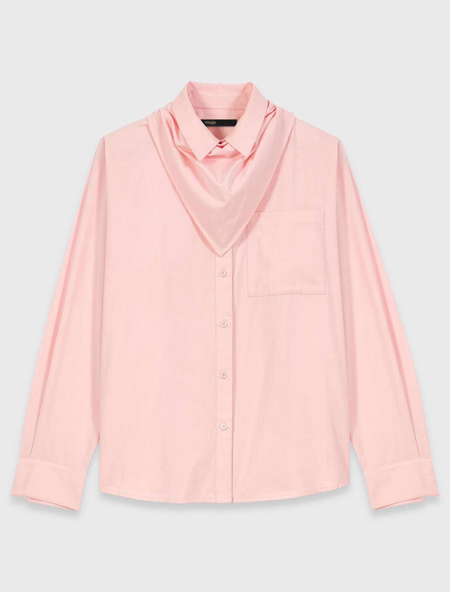 Hemd mit abnehmbarem Halstuch