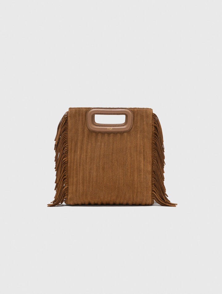 M-Tasche aus gestepptem Wildleder