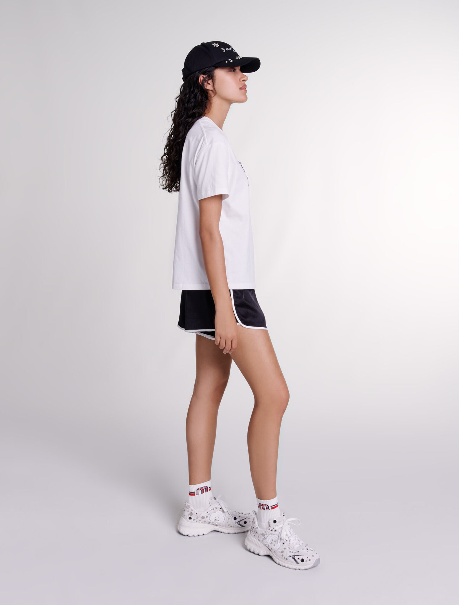 T-Shirt „Maje Paris“ mit Strass