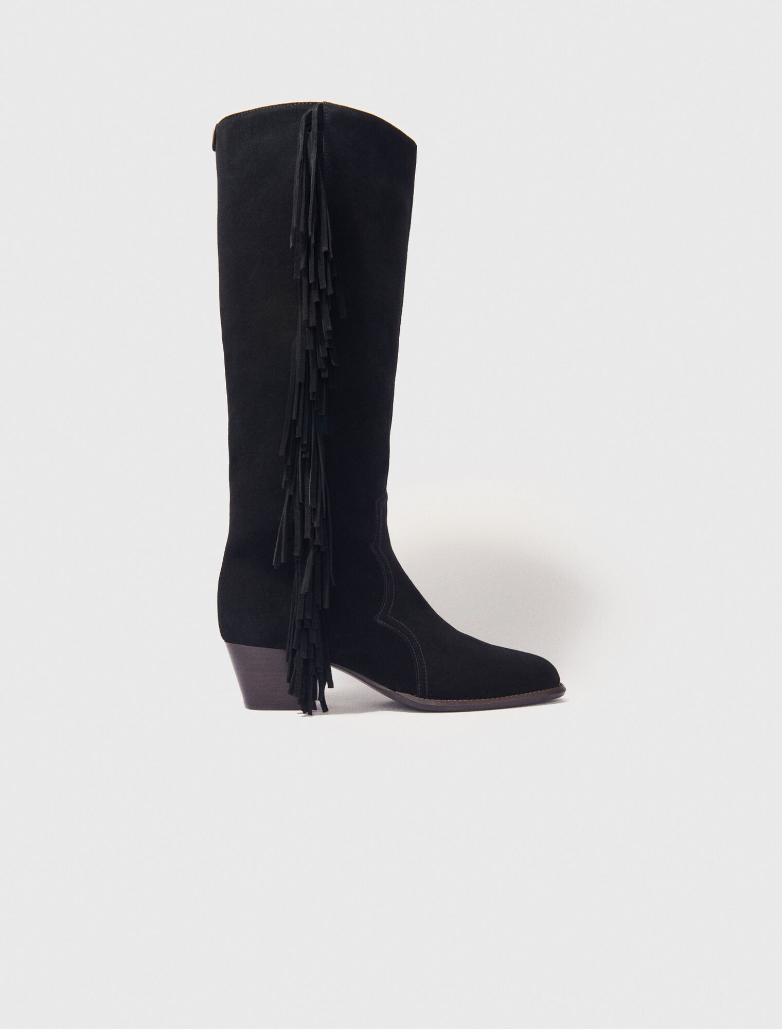 Westernstiefel aus Veloursleder