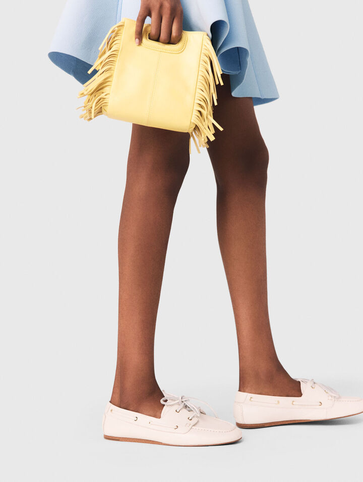 M Mini-Tasche, Craquel&eacute;-Leder matt