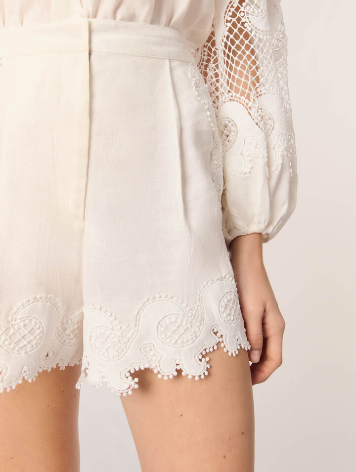 Bestickte Shorts