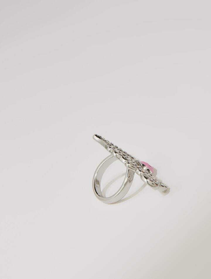 Strass-Ring Love