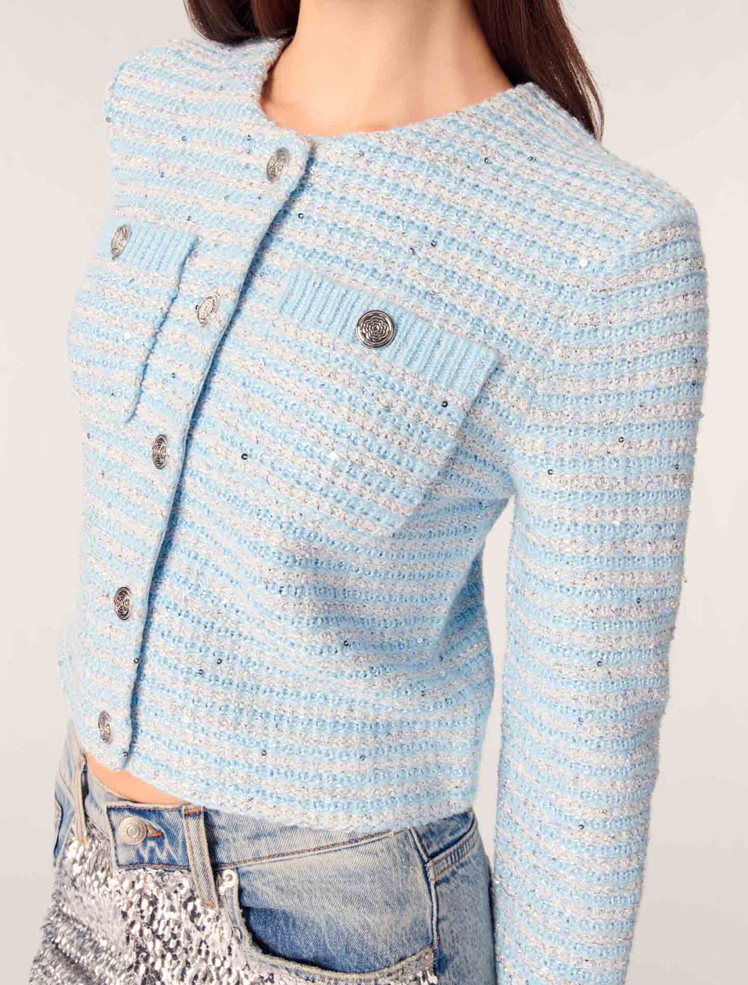 Cardigan mit Pailletten