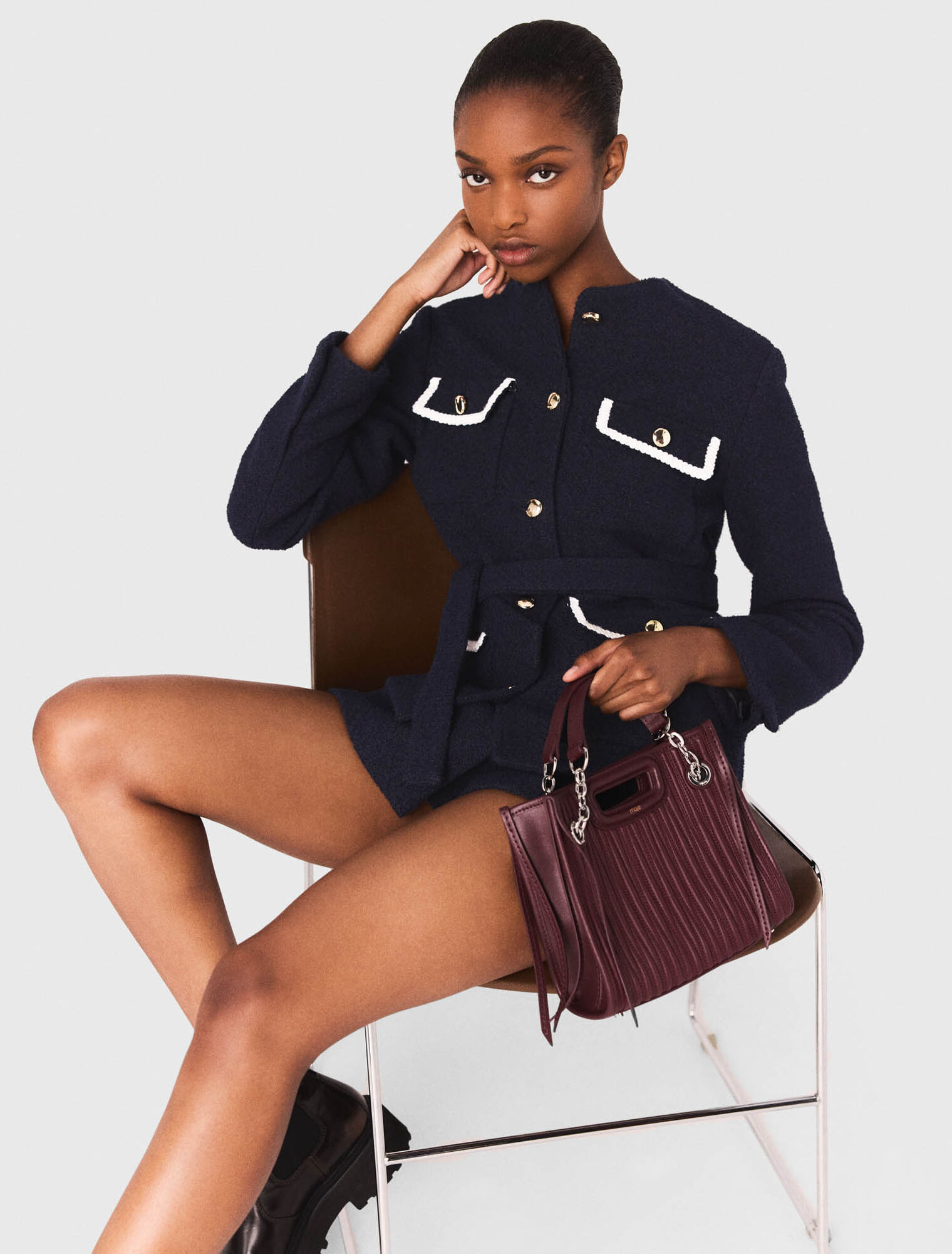 Jacke 4 Taschen aus Tweed