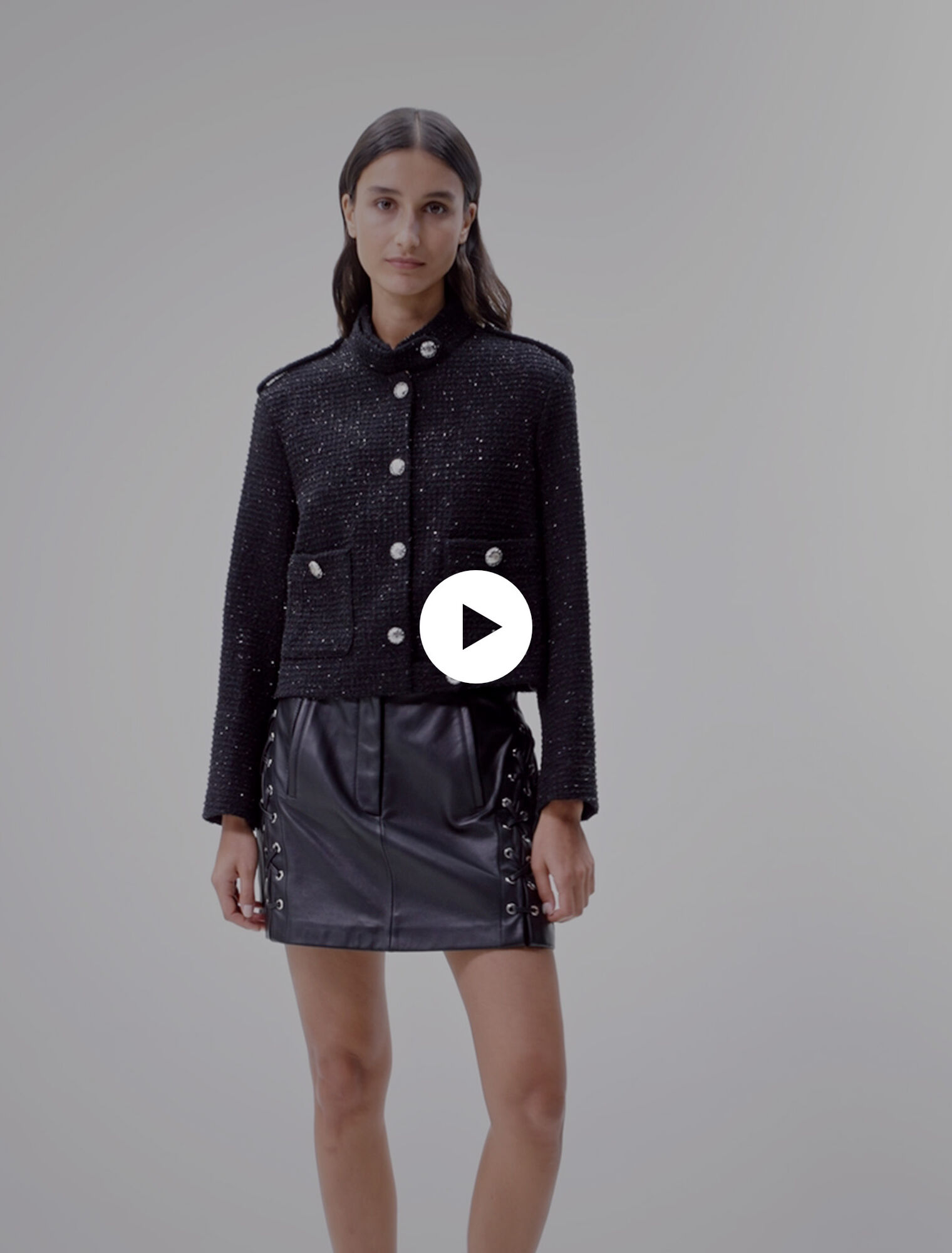Kurze Tweed-Jacke