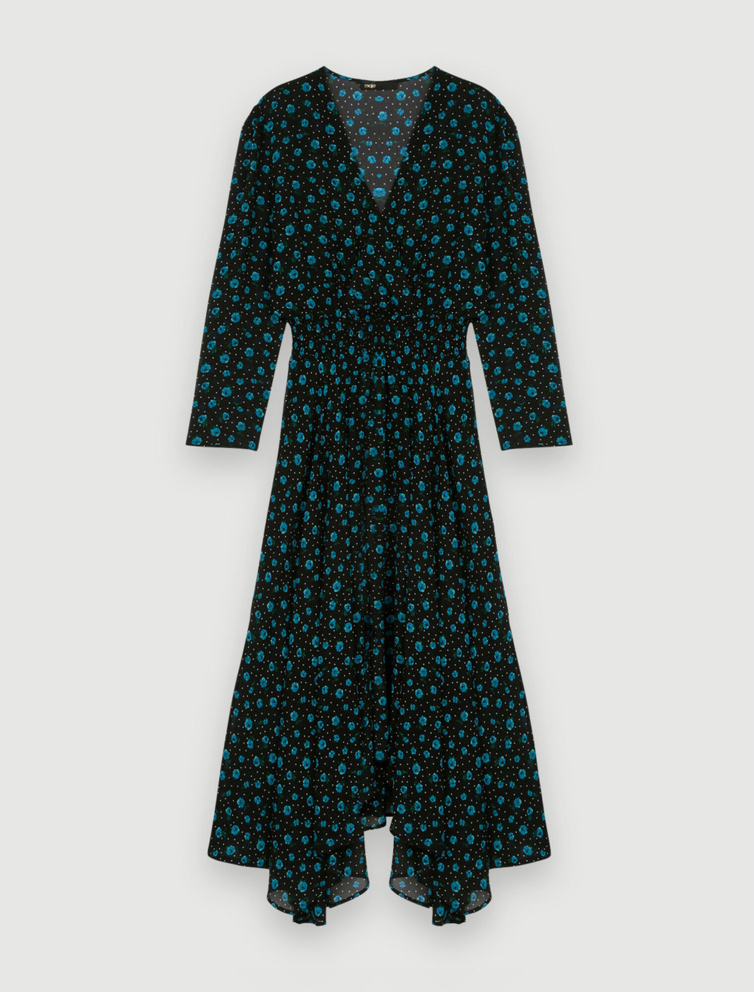 Chiffonkleid mit Leopardendruck