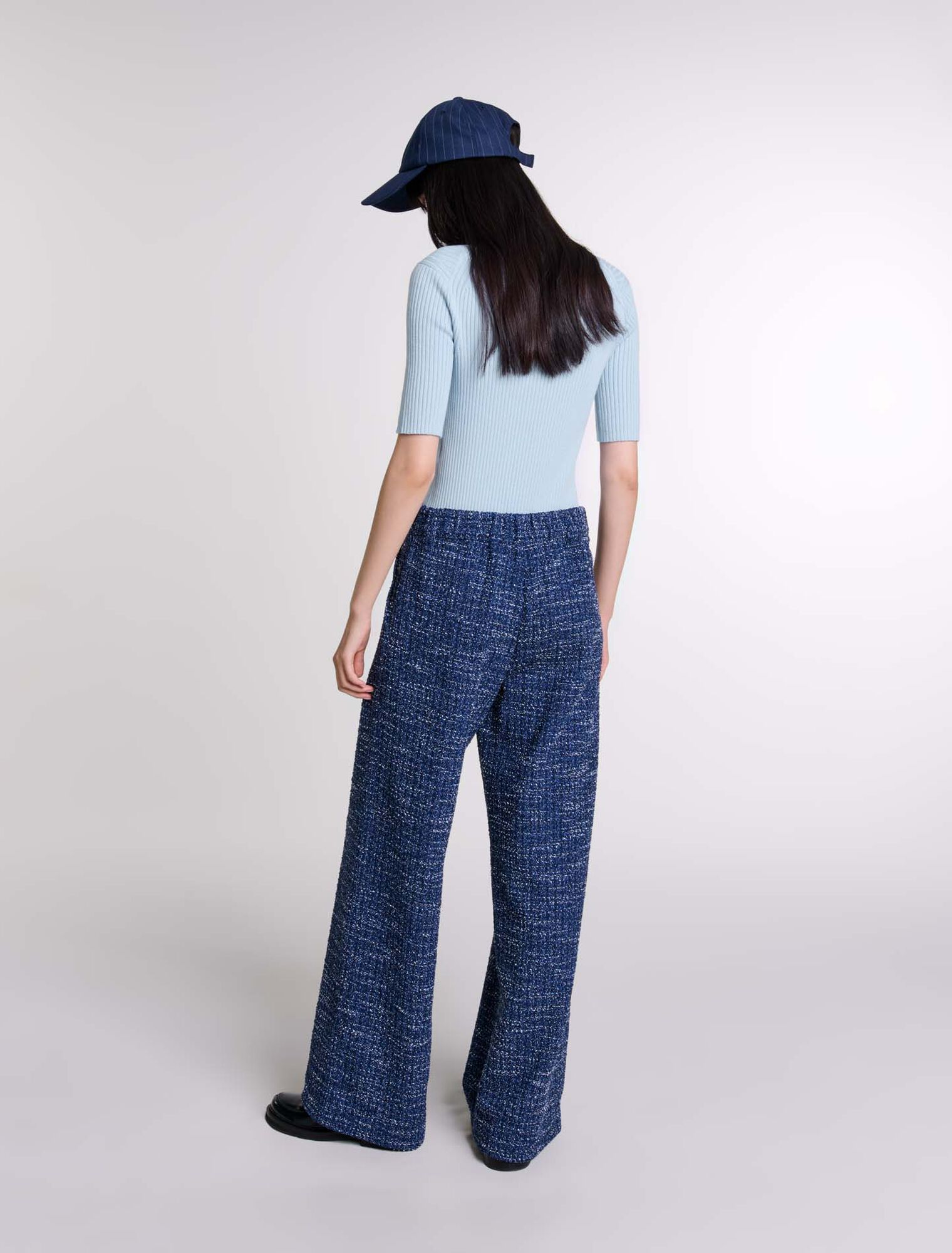 Weite Tweedhose