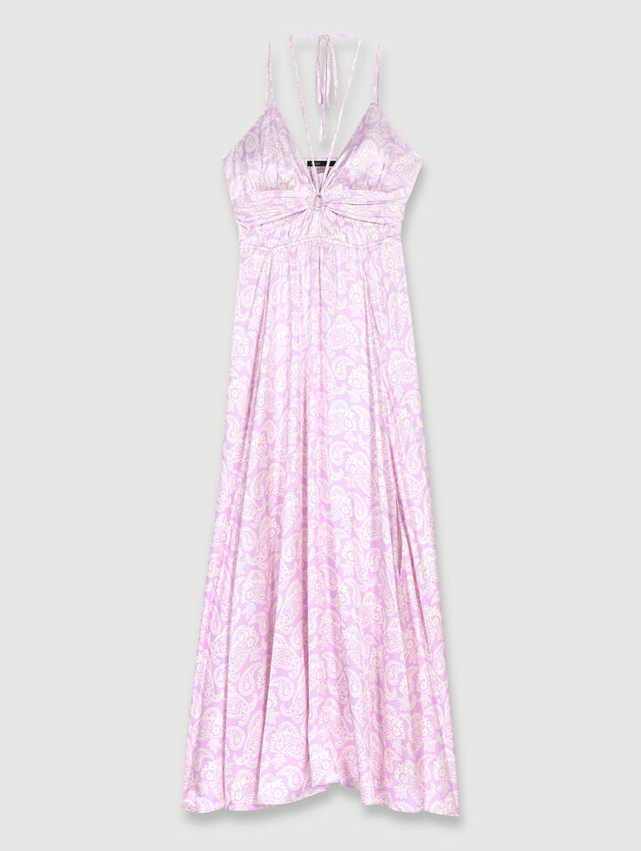 Langes Kleid mit Cut-outs