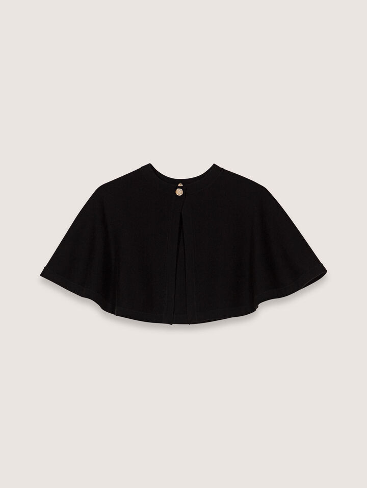 2-in-1-Strickkleid mit Cape