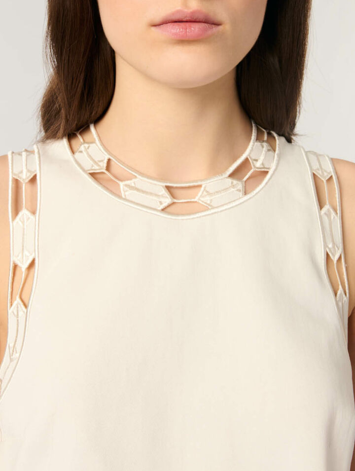 Besticktes Tanktop