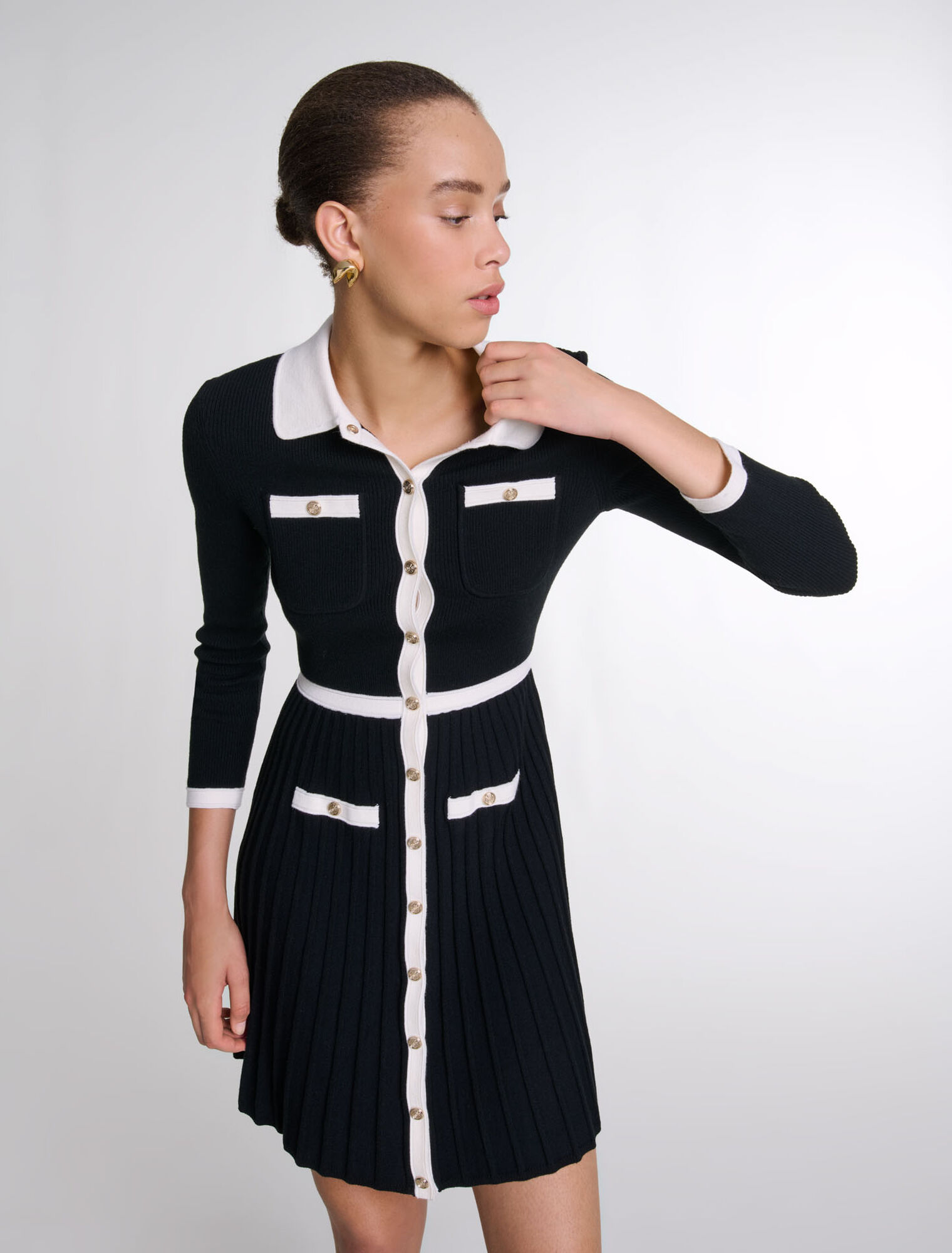 Kurzes Strickkleid
