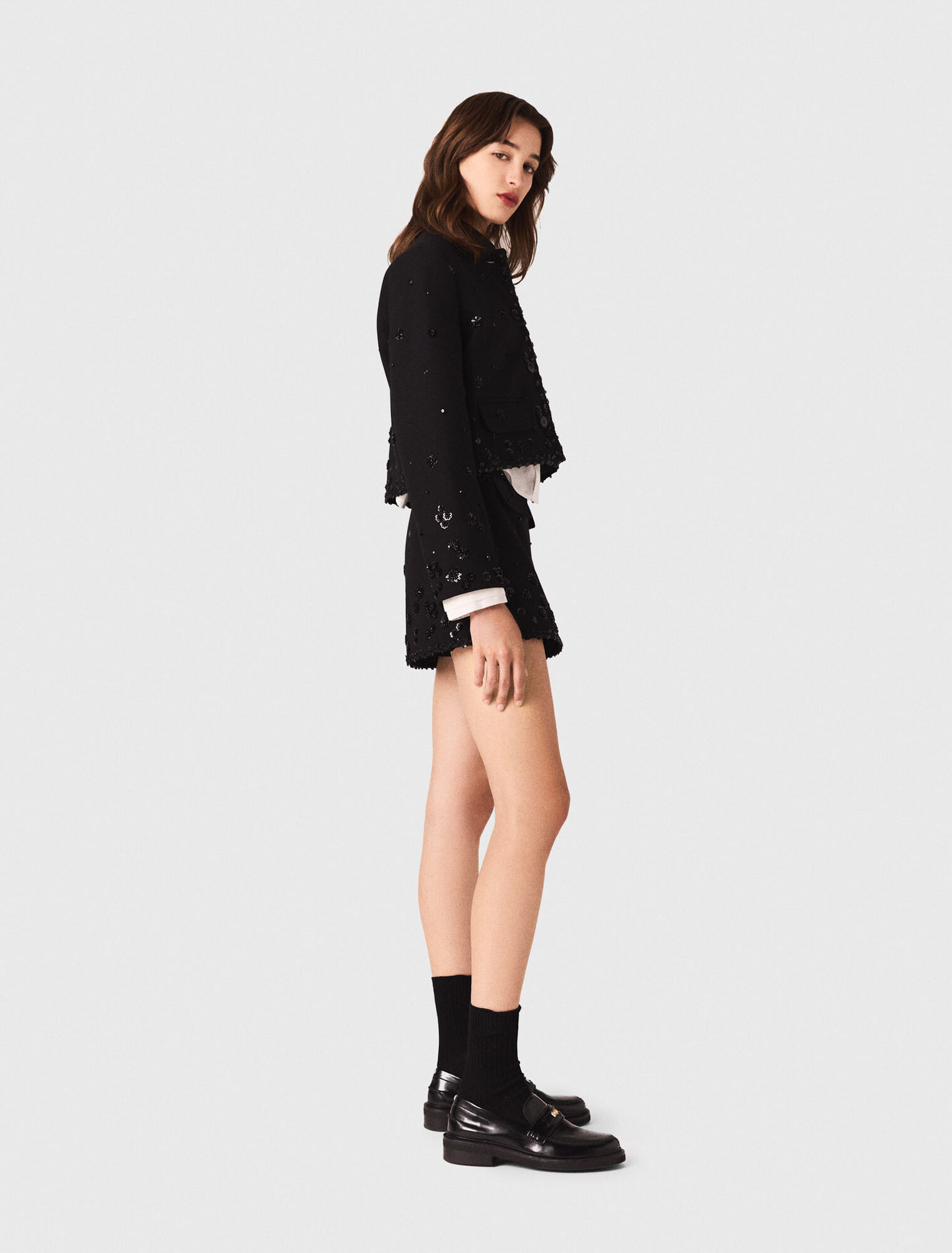 Kurze bestickte Jacke