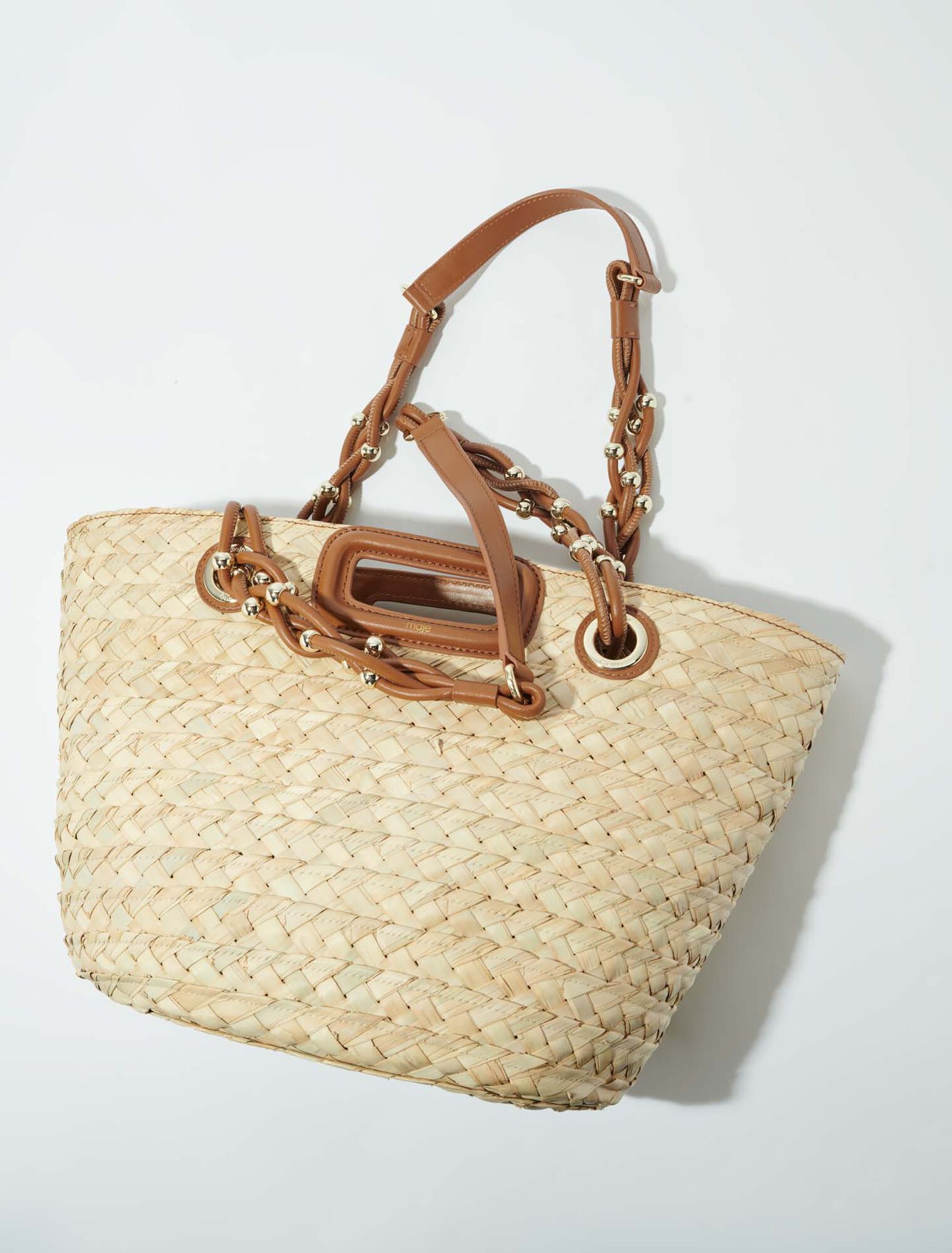 Geflochtener Korb aus Raffia