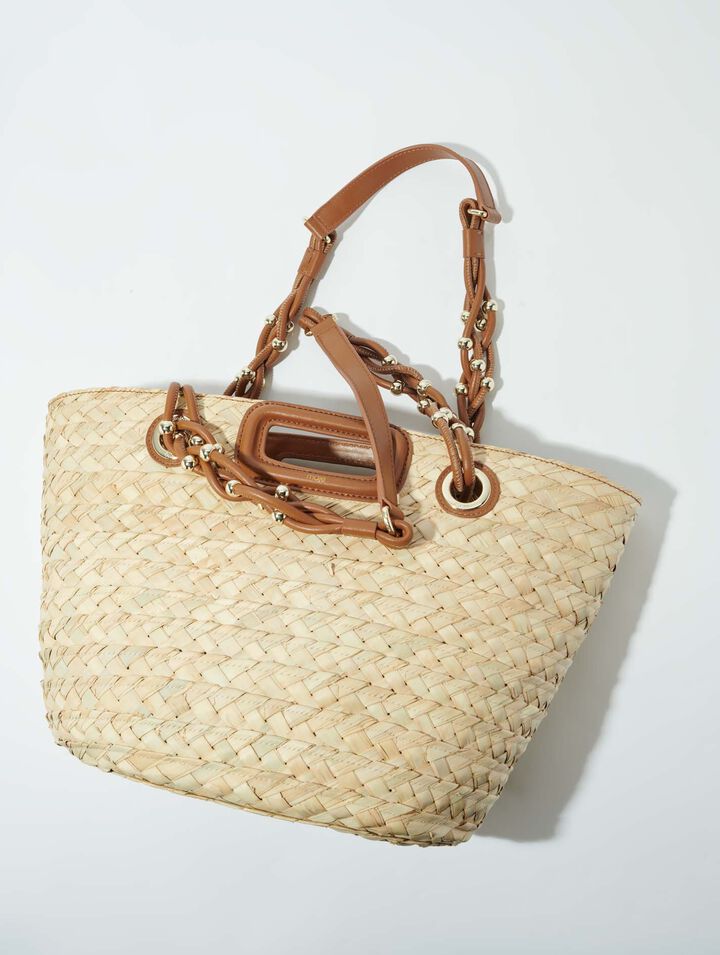 Geflochtener Korb aus Raffia