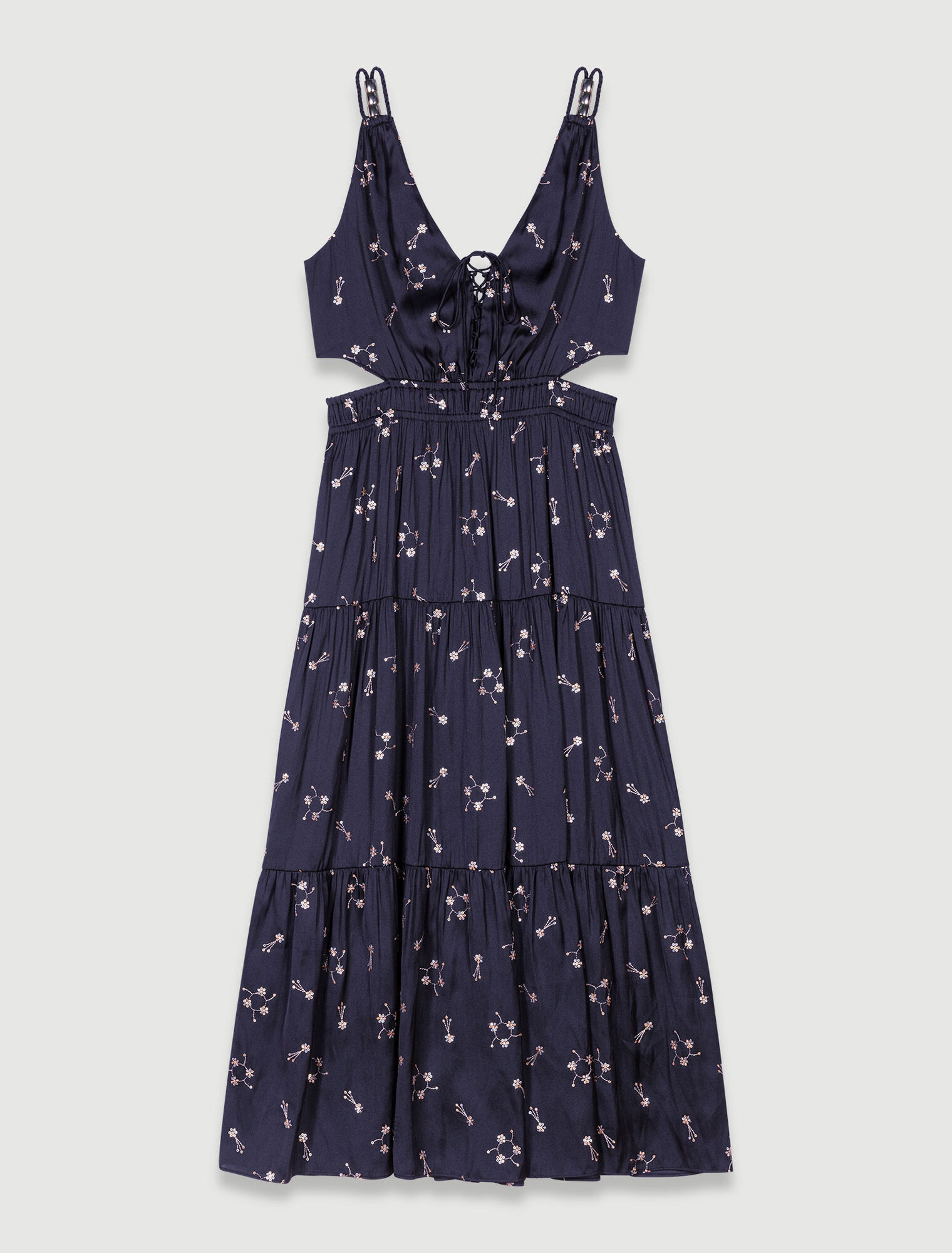 Besticktes Kleid mit Pailletten
