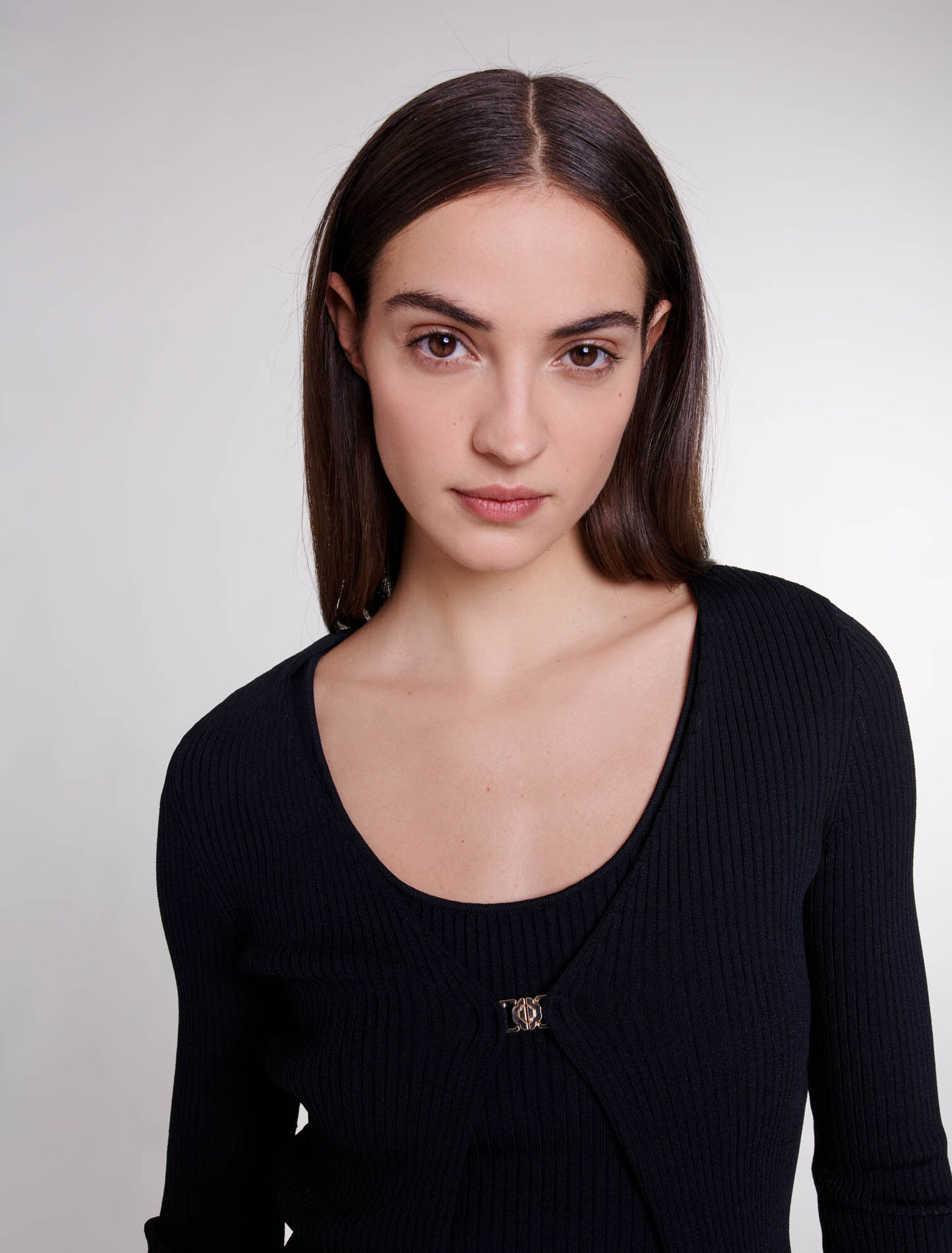 Twinset aus Strick mit Stretch-Anteil
