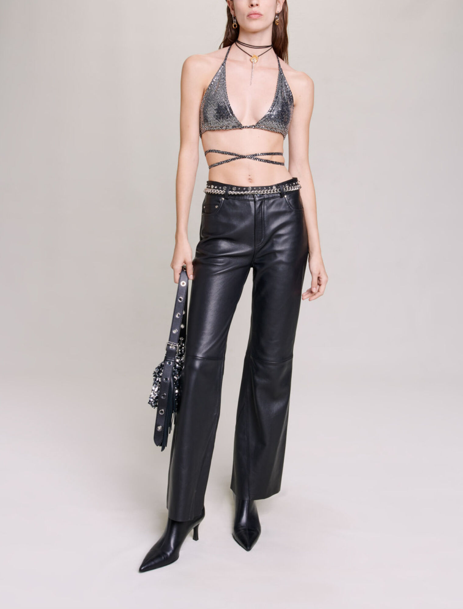 Glitzerndes Triangel-Top