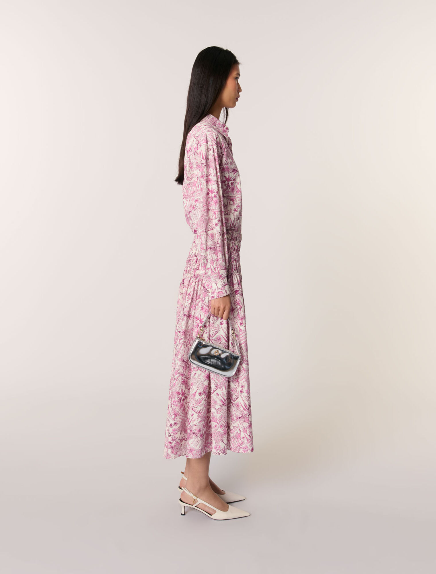 Rock mit geraffter Stretch-Taille 