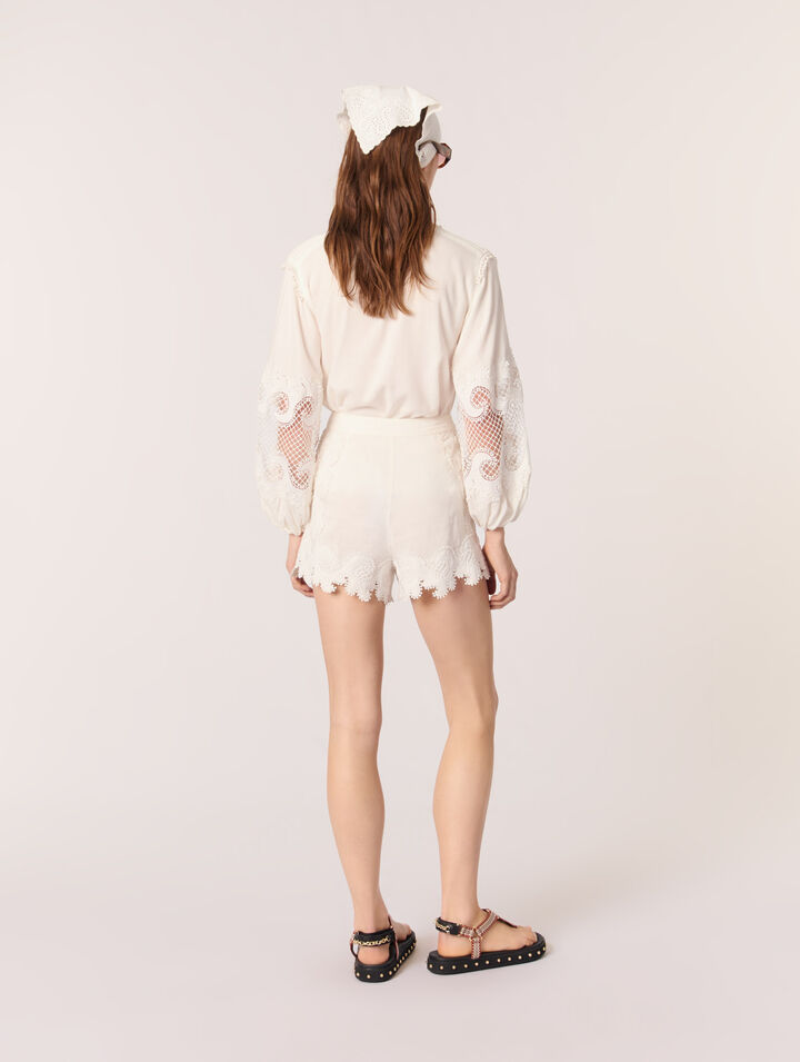 Bestickte Shorts