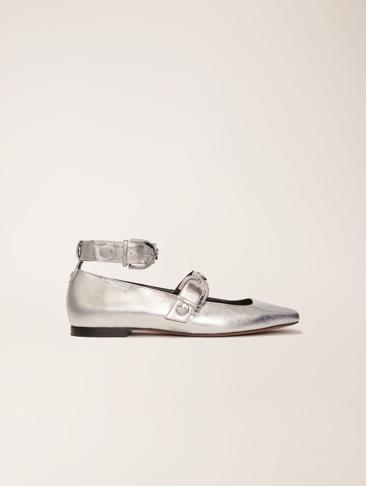 Mary Janes aus Metallicleder