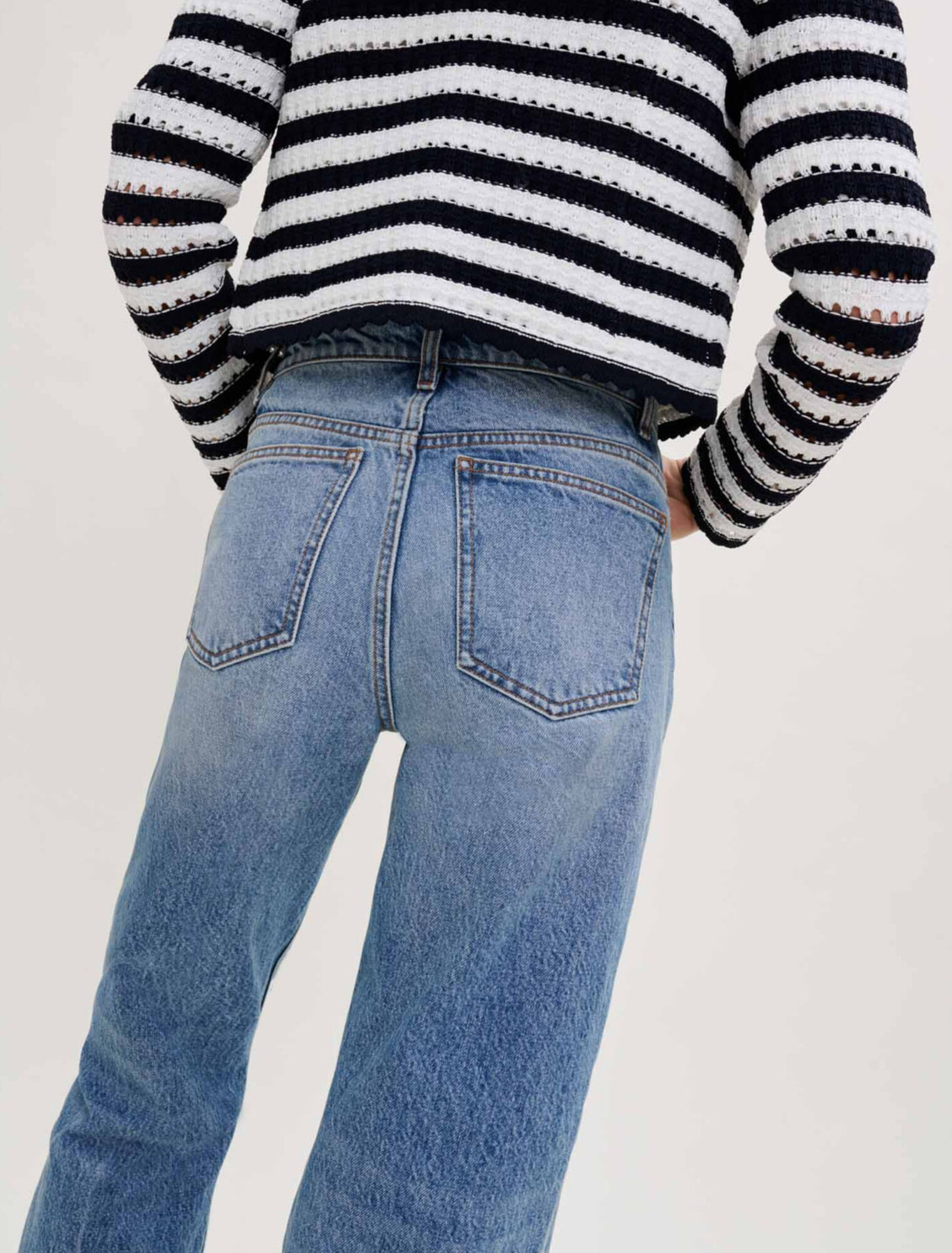 Gerade geschnittene Destroyed-Jeans