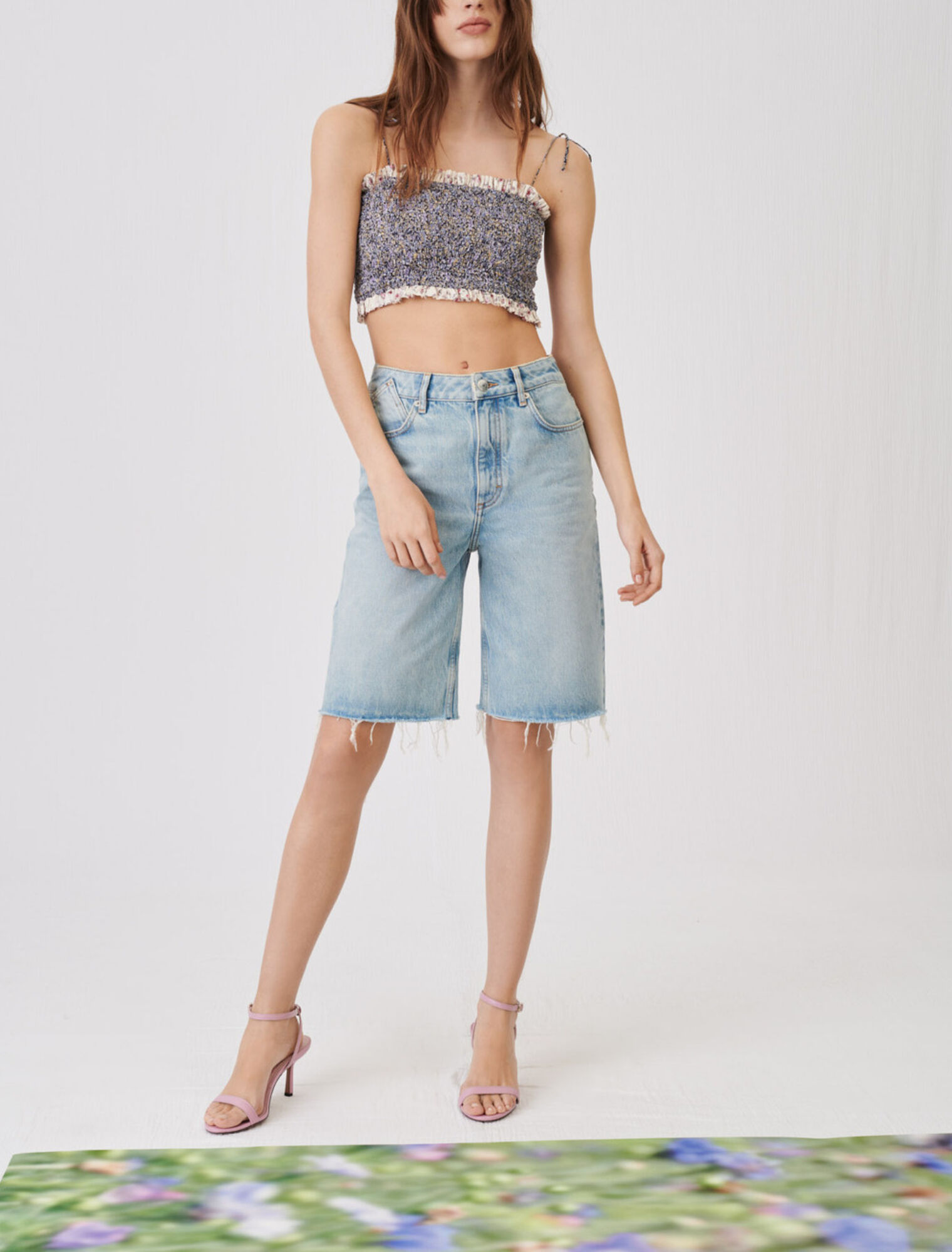 Gerade geschnittene Bermuda-Shorts