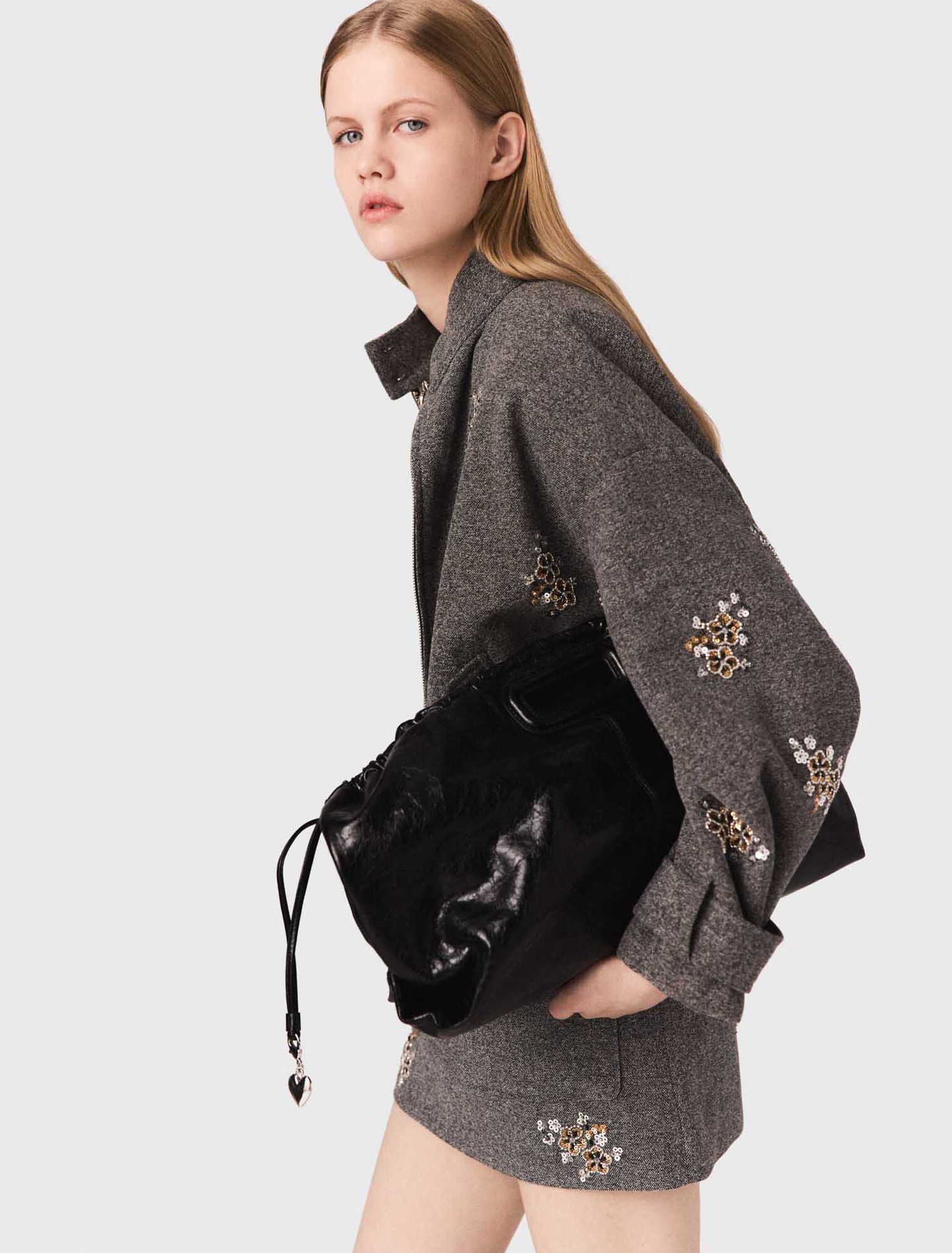 Bestickte Bomberjacke