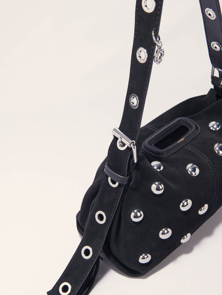 Tasche Miss M, Velours und Nieten