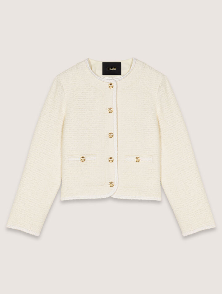 Kurze Tweedjacke