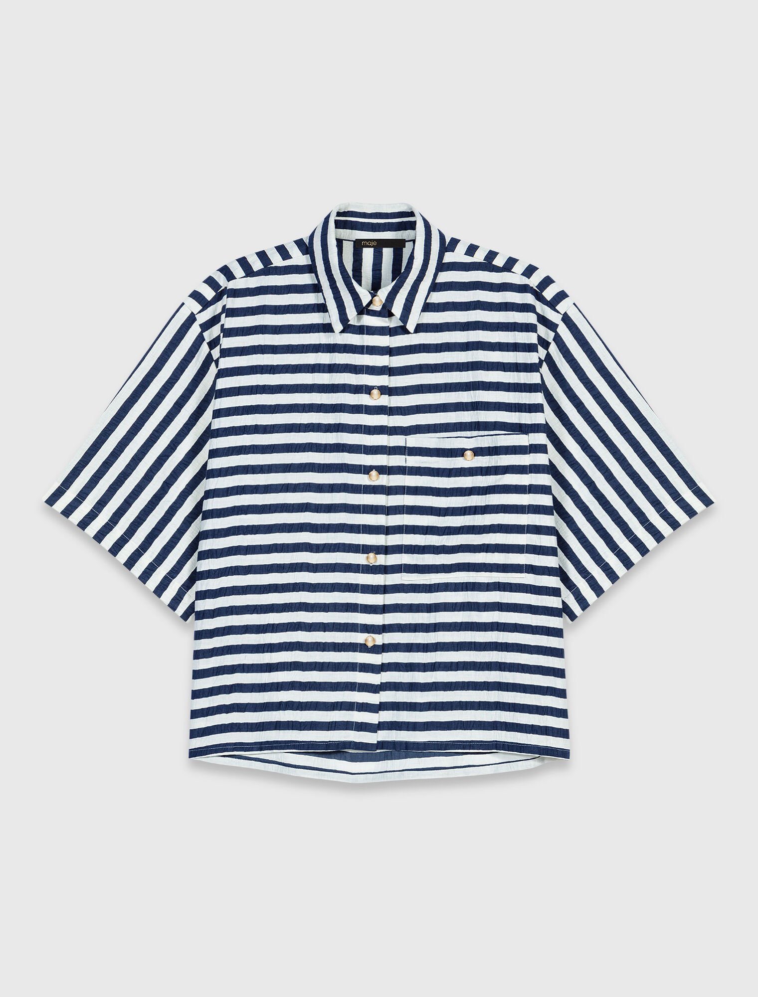 Kurzes Hemd aus Leinenmischung