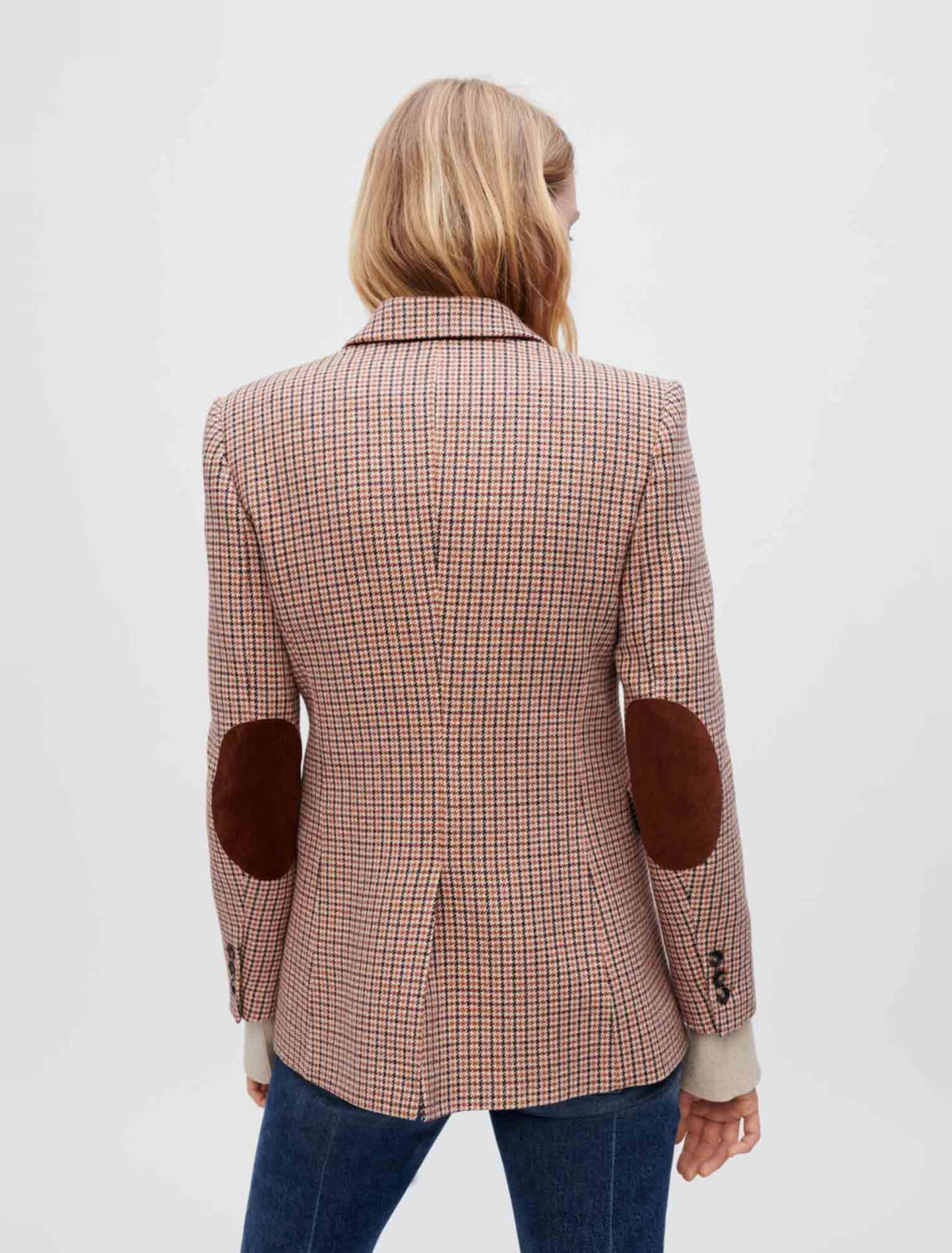 Kostümjacke mit Hahnentrittmuster