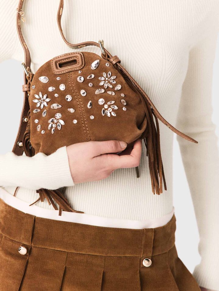 Micro-Tasche Miss M mit Strass