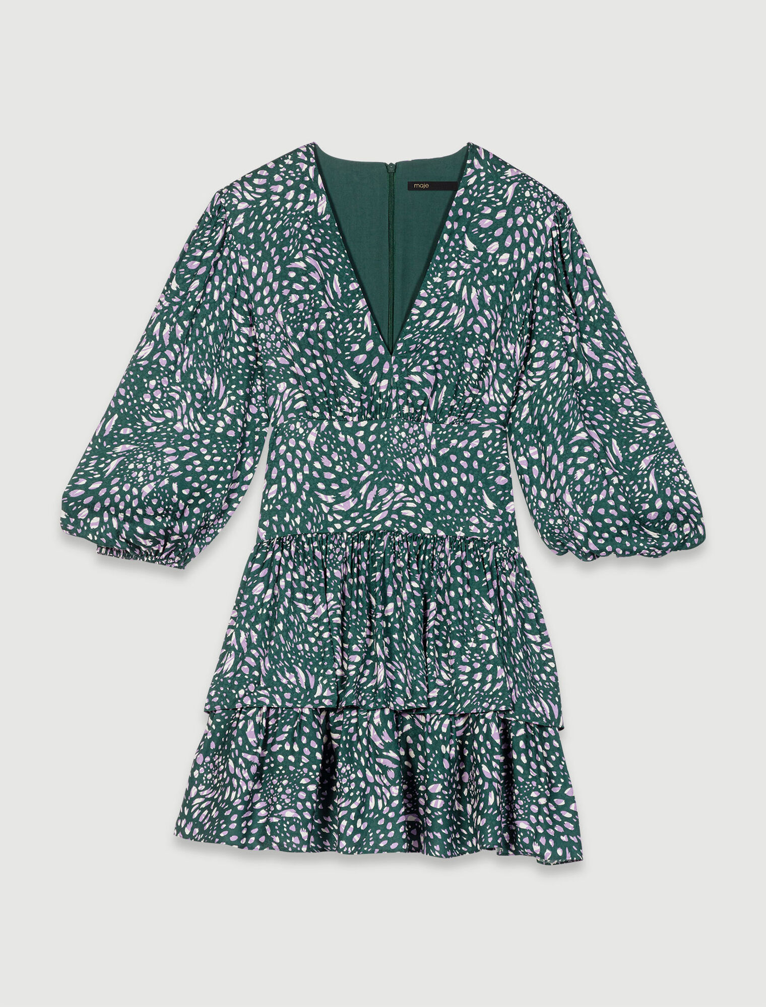Bedrucktes kurzes Kleid