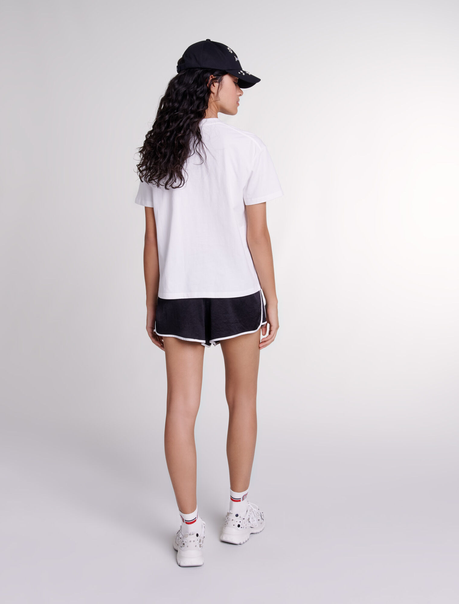 T-Shirt „Maje Paris“ mit Strass