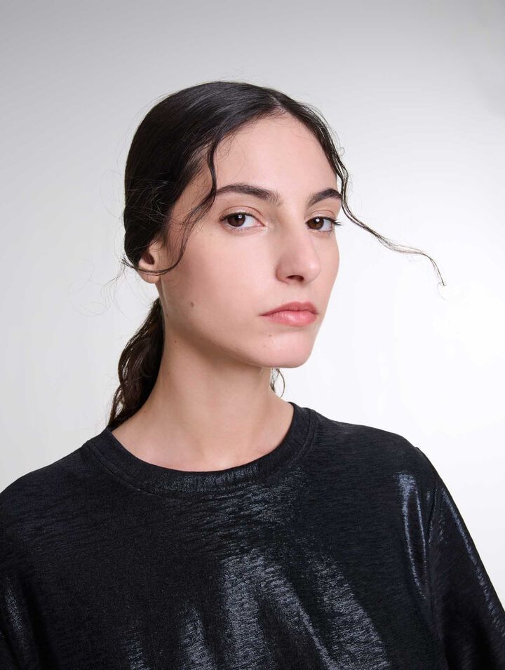 T-Shirt aus Lamé