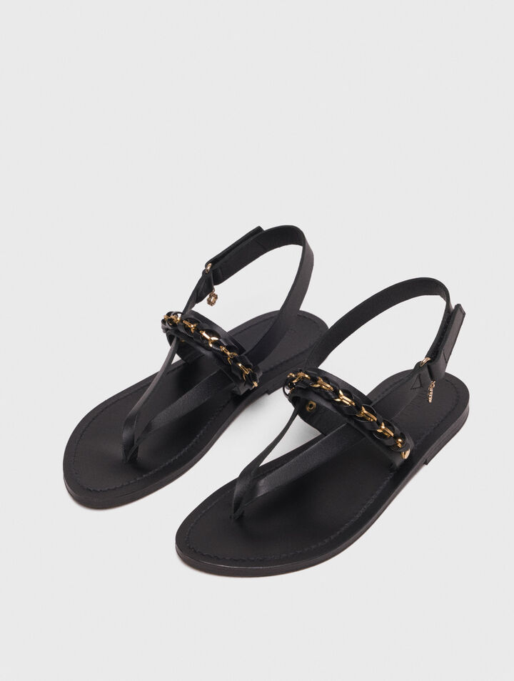 Flache Ledersandalen K.Jacques