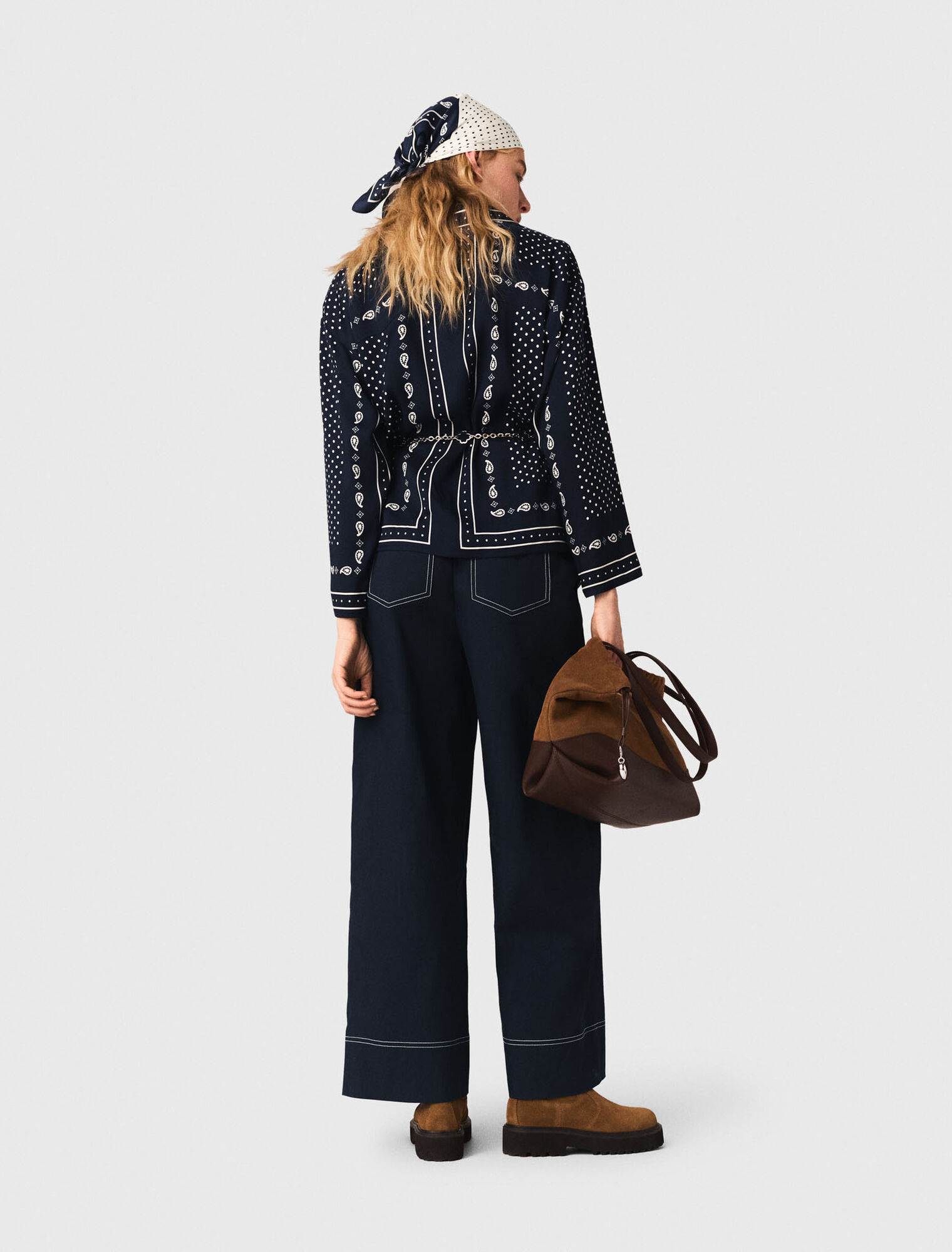 Flie&szlig;endes Hemd mit Druckmuster