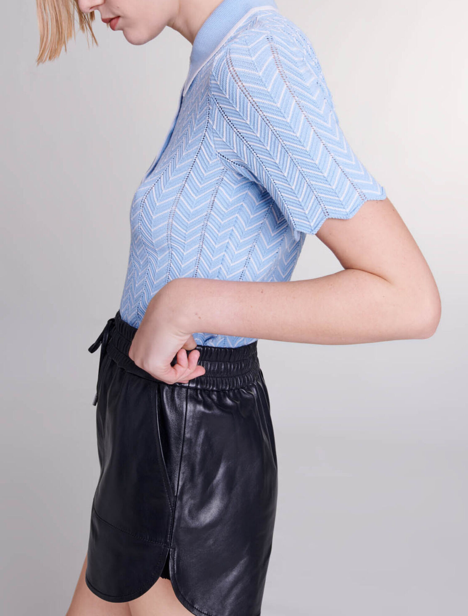 Shorts aus Leder